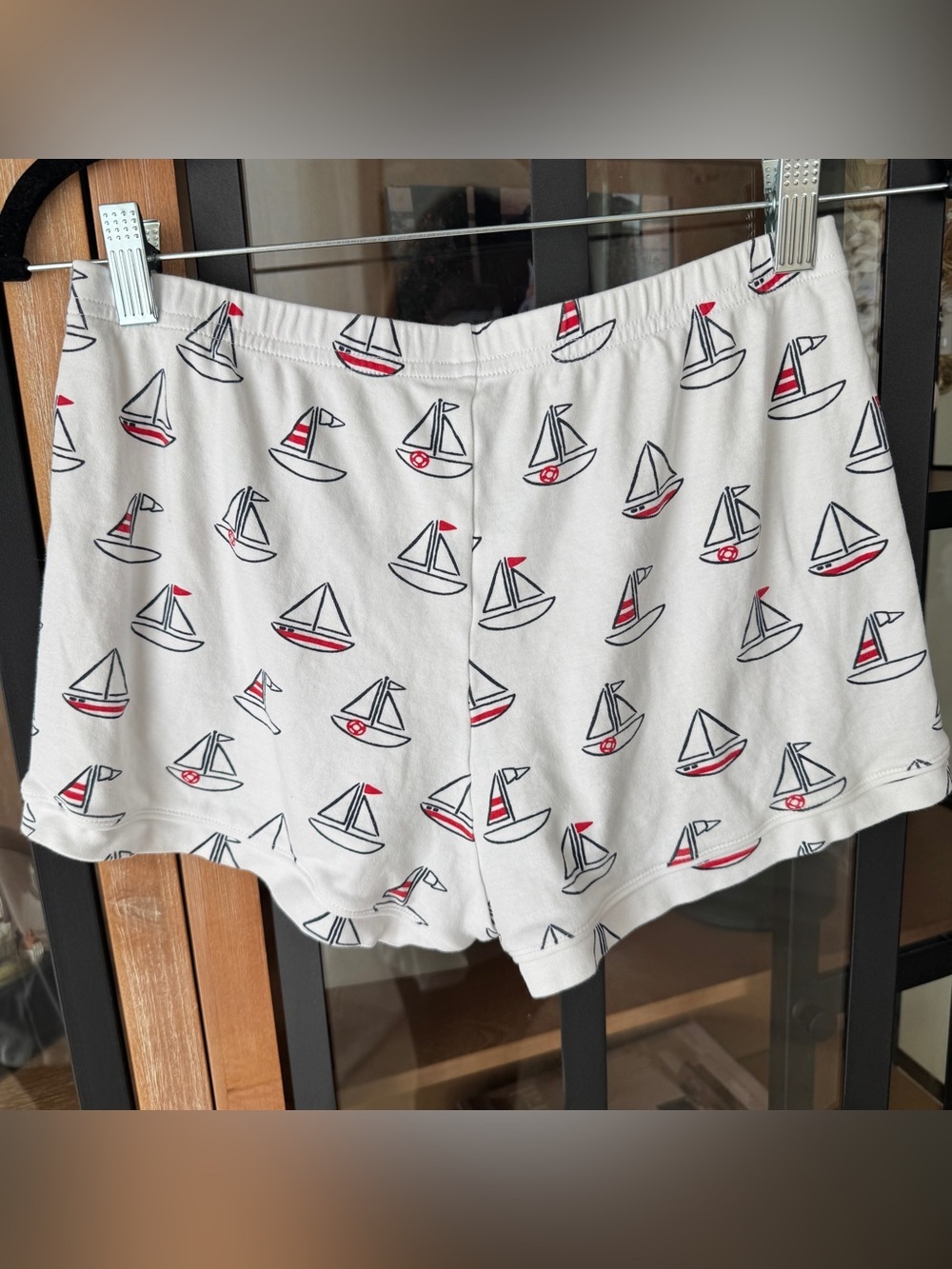 TBBC Pajamas shorts sailboats pima cotton